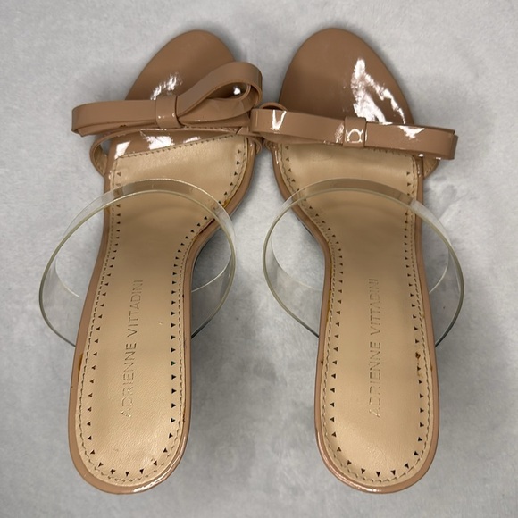 Adrienne Vittadini Nude Bow Slide Sandals 6 - Picture 4 of 11